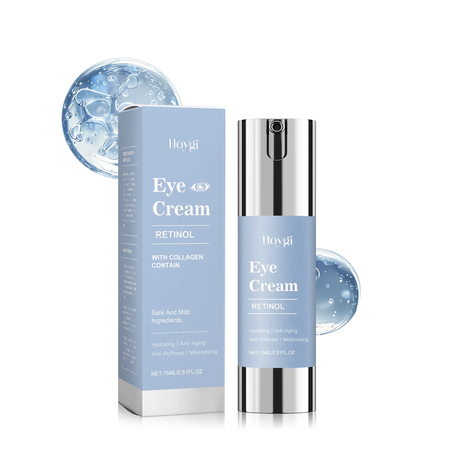 

Retinol & Collagen Eye Cream – Hydrating & Firming Under Eye Cream with Gentle Formula – 15ml/0.51 fl.oz