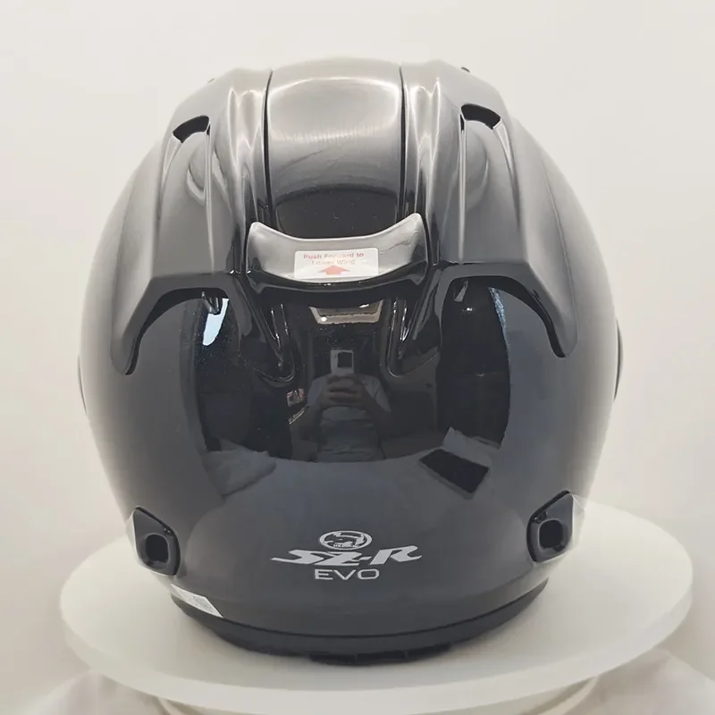 2025 SZ-R EVO Medio Casco Negro Brillante Unisex Motocicleta Todoterreno SZ-R EVO Casco Downhill Racing Mountain Cross Casco Capacete0