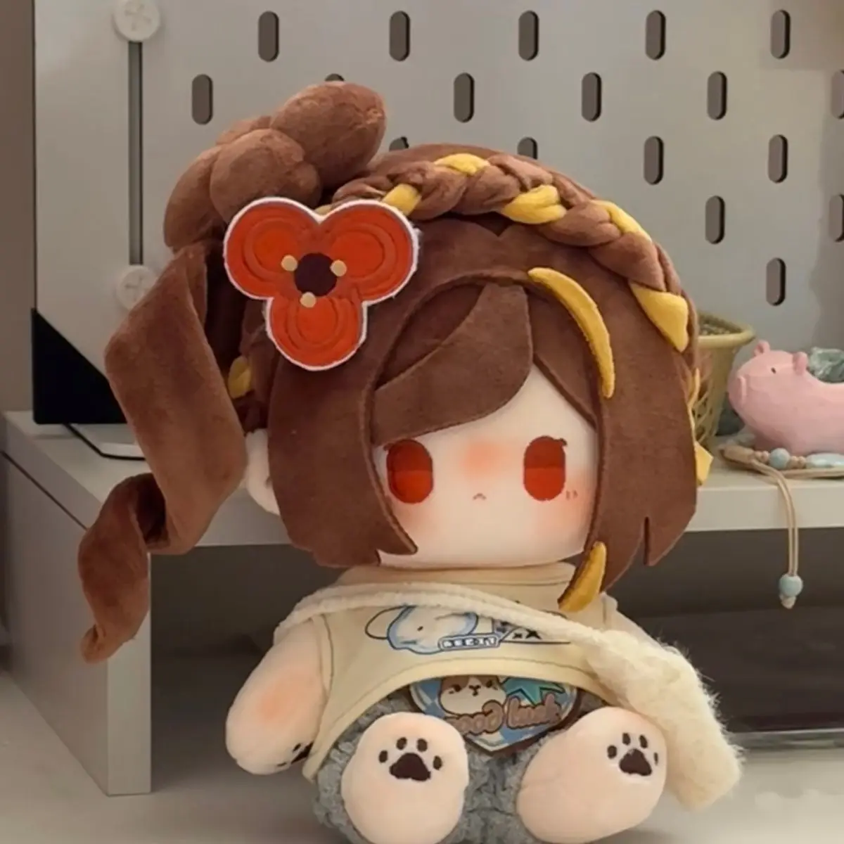 원신 임팩트 게임 주변 캐릭터 치오리 애니메이션 20cm 봉제 인형 귀여운 드레스업 성인/아이들용 수집 선물로 완벽