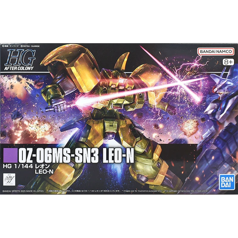 

Bandai Genuine Gundam HG OZ-06MS-SN3 LEO-N Anime Action Figure Robot Collectible Assembly Model Toys Ornaments Gift Children