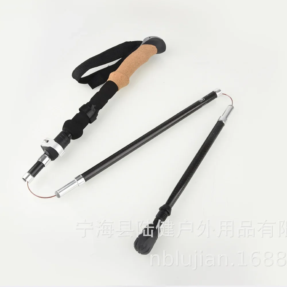 Bestseller Carbon Elastic Wrench Buckle The Elderly Crutch Anti-skid Anti-drop Outdoor Mountaineering Equipment Lightweight