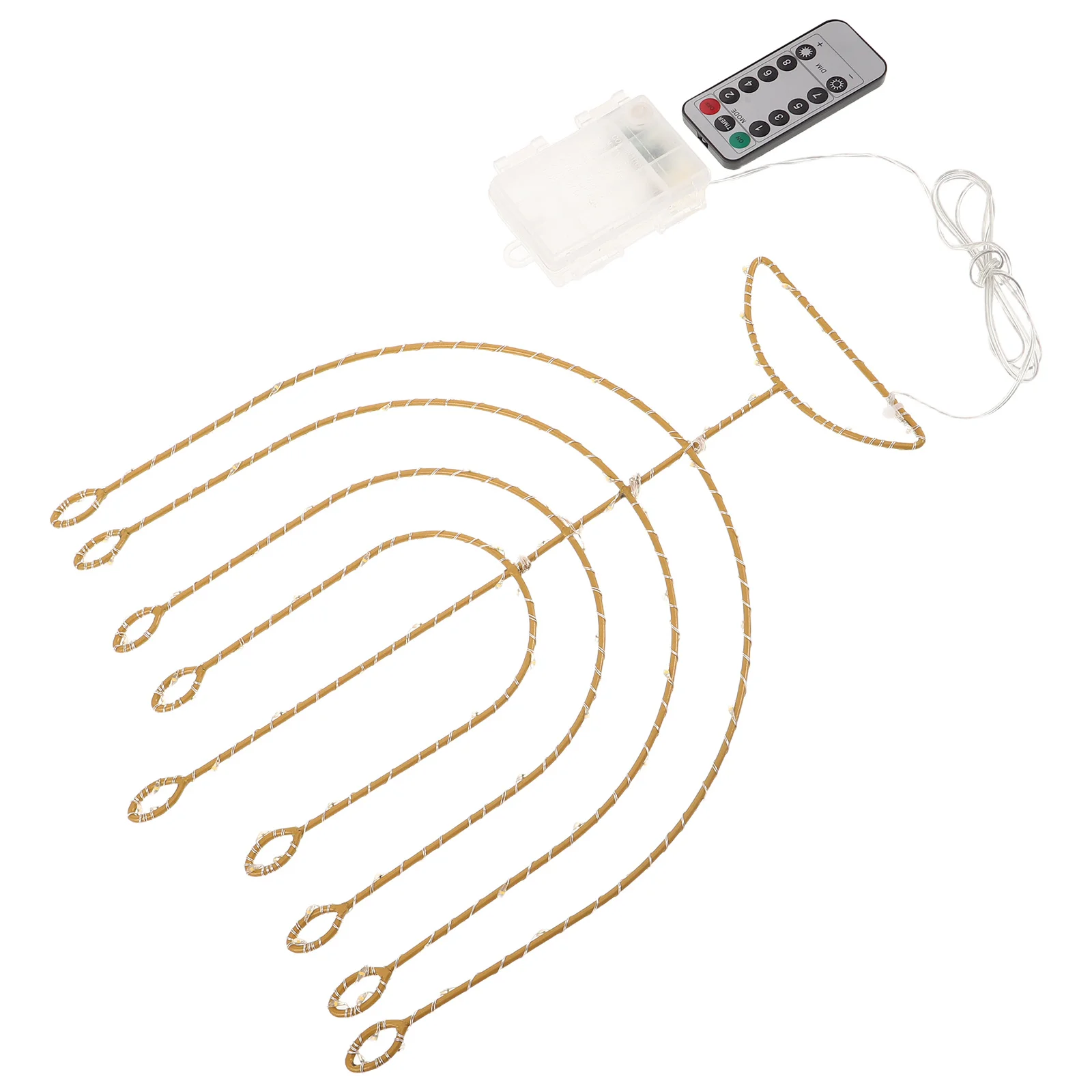 

Hanukkah Menorah Light With Remote Unique Chanukah Window Silhouette Led Decoration Warm Hanging Outdoor Party Lights -