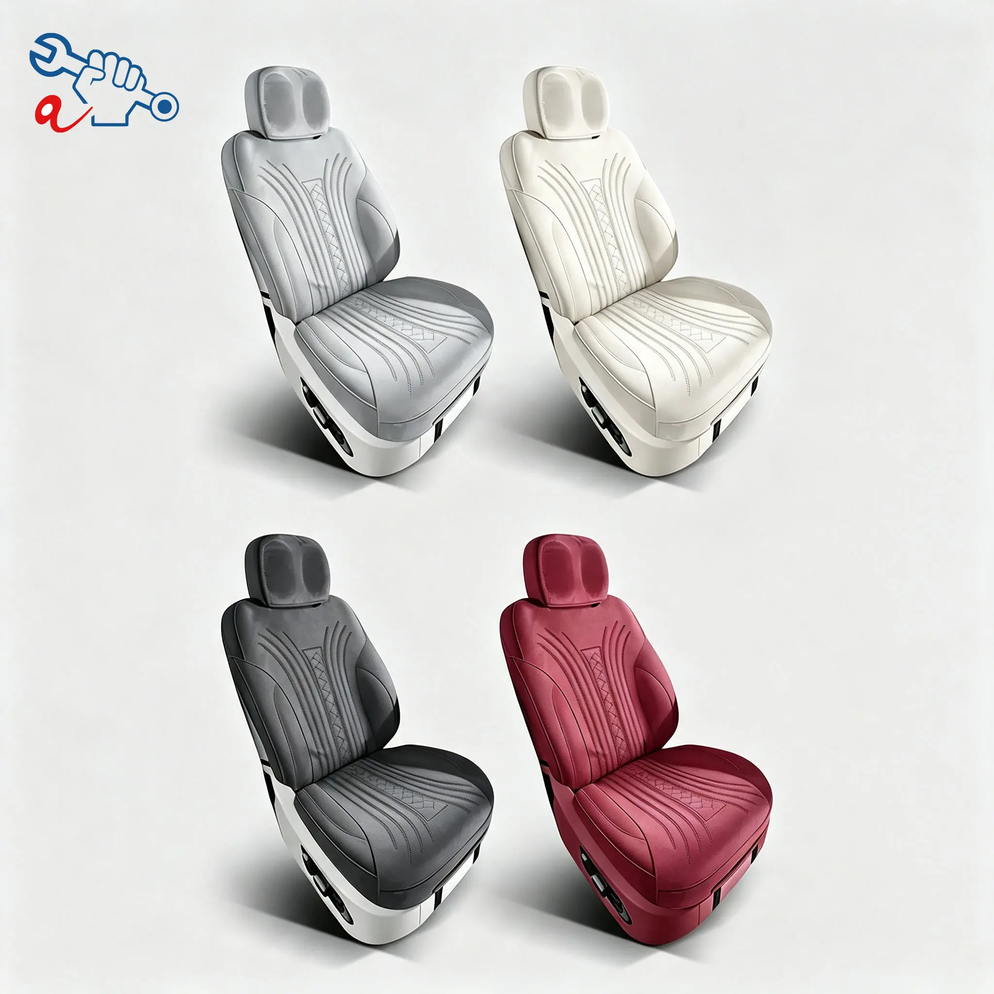 Left-Drive Car Seat Cover For WEY Gaoshan 80 2023-2025 Custom Fit Seat Cover Full Surrounded Seat Protection Cushion Auto