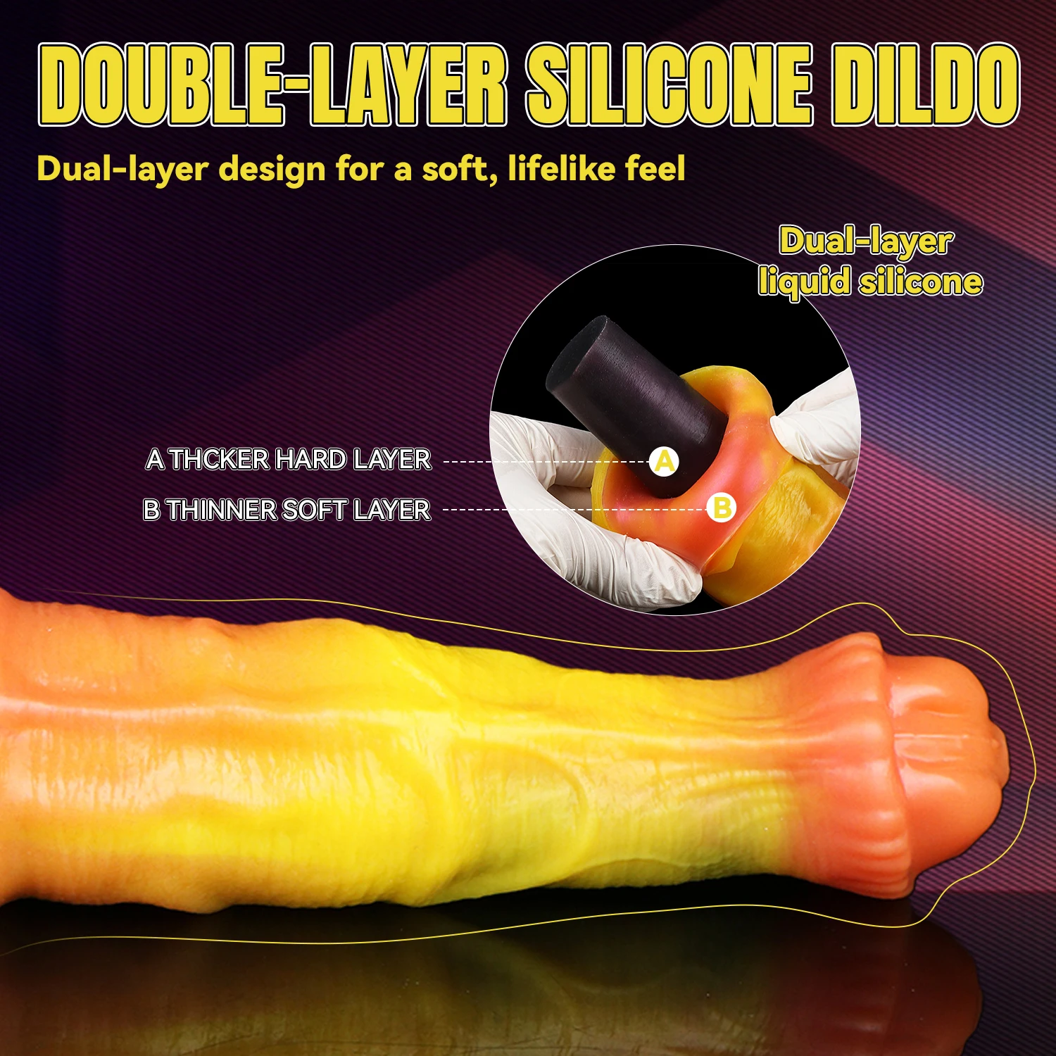SMMQ Super Soft Horse Dildo With Suction Cup Butt Plug For Men Women Vaginal Anus Masturbation Anal Dilator Sex Toy - view 4