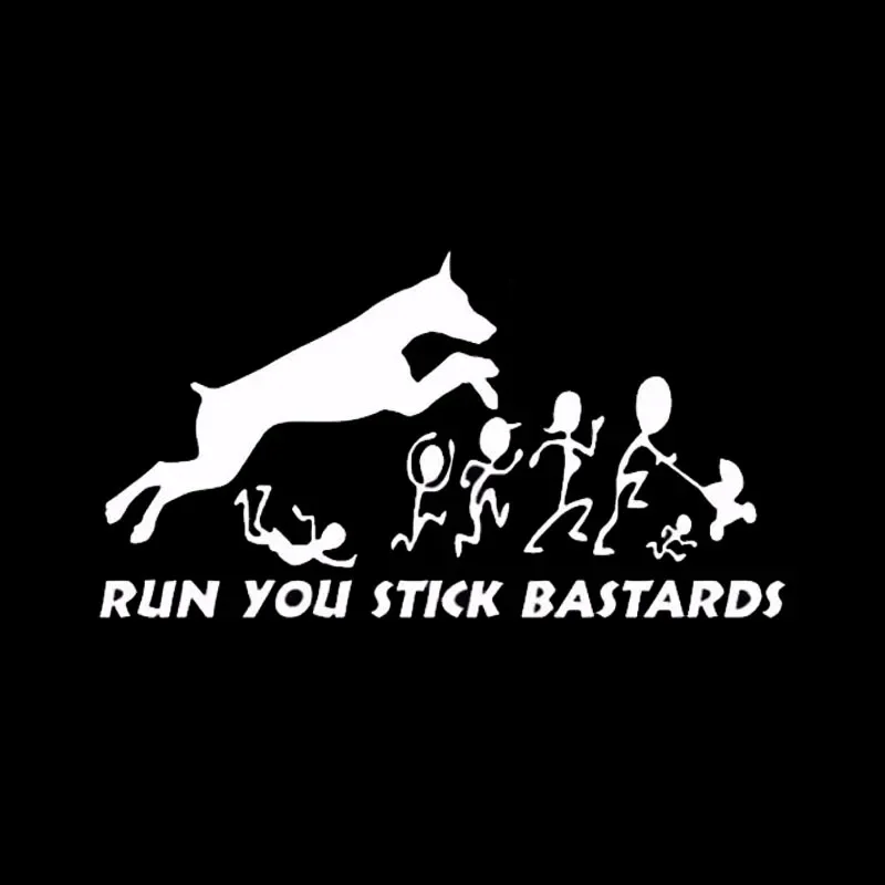 

Лидер продаж, доберман-пинчер и детский игривый дизайн, оконный бампер, аксессуары для мотоциклов, декоративные виниловые наклейки