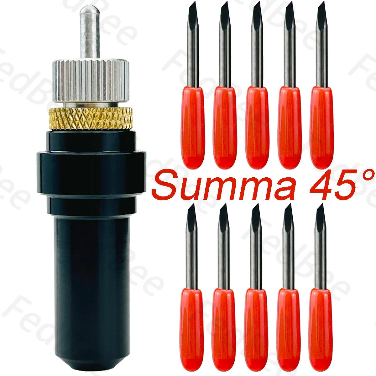 

10pcs 45 Degree Premium Blades + 1pc Holder for Summa Plotter Clean Cutting