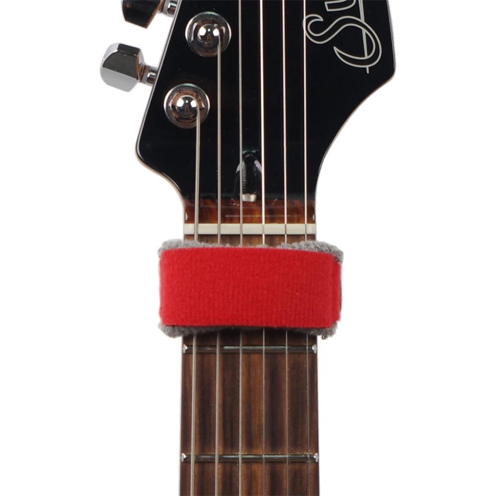 Duable High Quality Particular Brand New Guitar Wrap Bass Strap Red String Fret Fretboard Guitar Instruments Mute