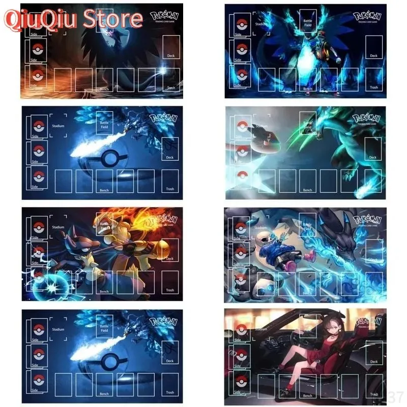 

Pokemon New Charizard Marnie Snorlax Self Made Classic Series Cards Pad Rubber Collection Card Dueling Sword Shield Mat Gift Toy