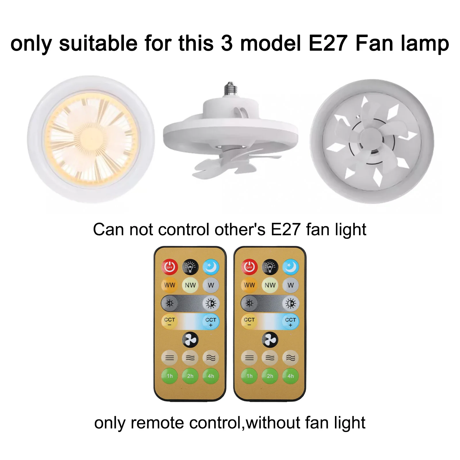 2pcs For E27 Ceiling Fan Wireless Remote Control Replacement For Home Light Fan A Must Have Set Of 2 Convenient Wireless Remotes