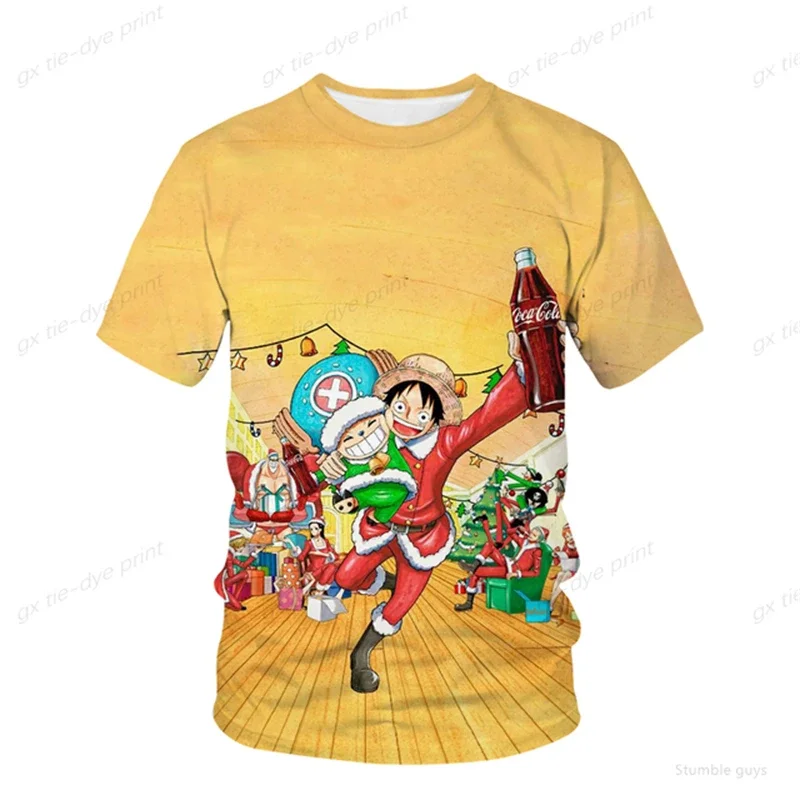 Summer Children One Piece T-Shirt Ace Modern Print Casual Boys Clothes Girls Short Sleeve Men Jersey Play