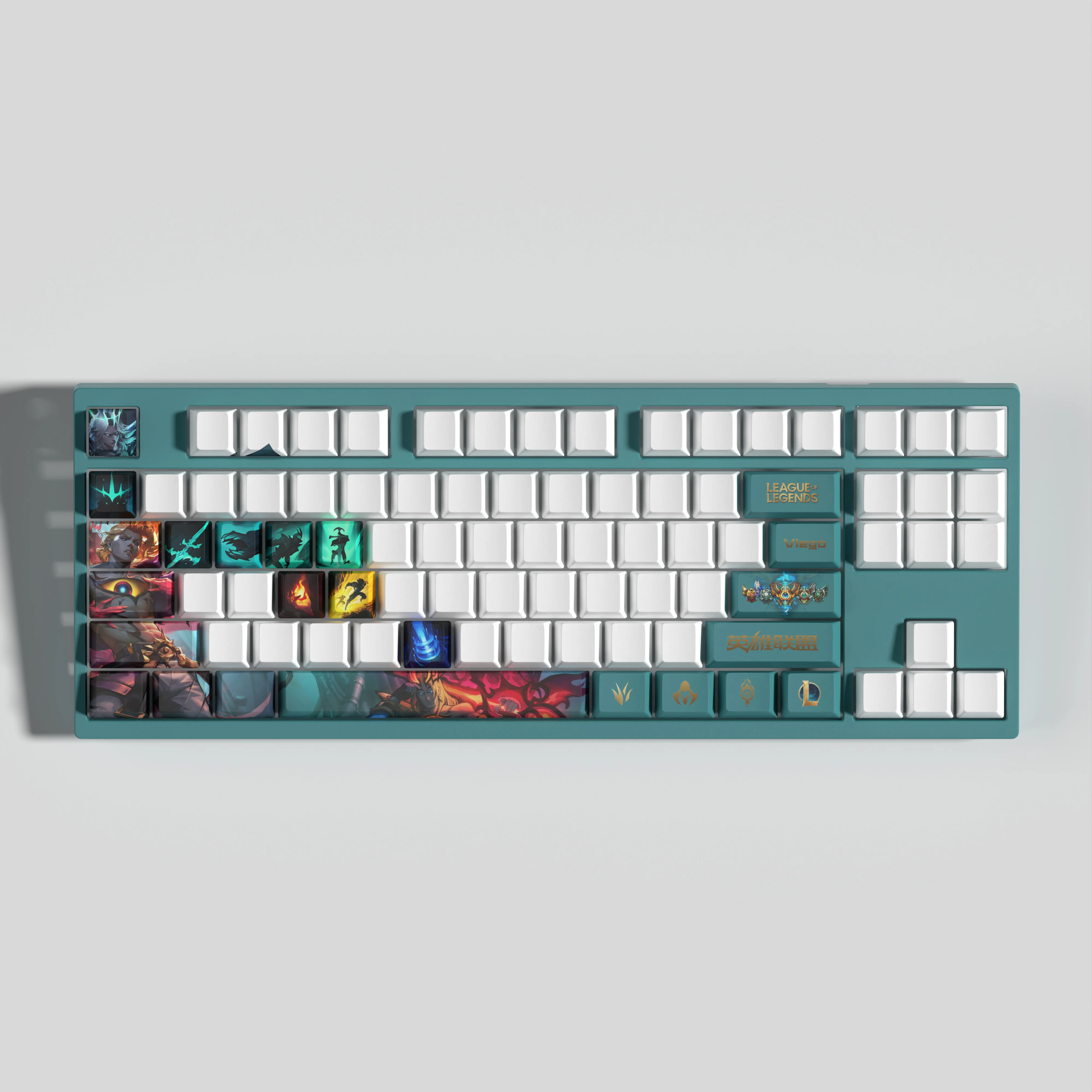 Viego League of Legends keycaps  OEM Profile 29keys SET ,ICONS are optimized for HD, PBT dye sub keycaps