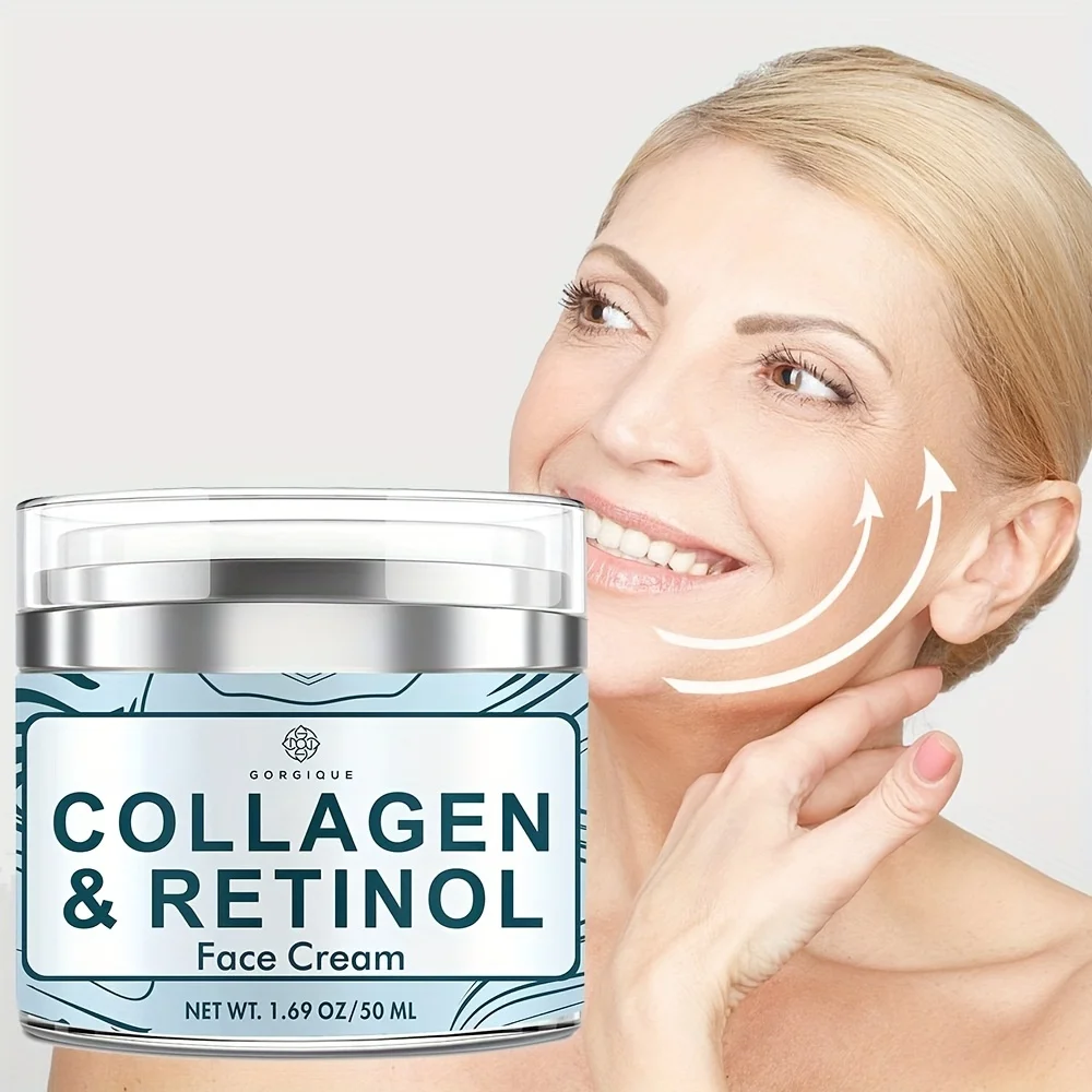 

Collagen Retinol Face Cream for Women and Men Anti Aging Effect Day & Night Facial Care