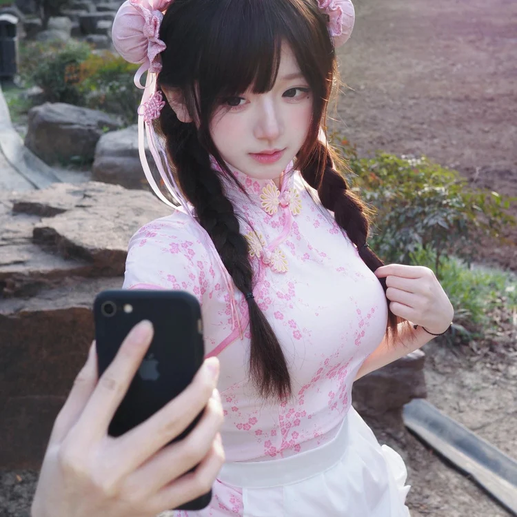 تنورة صينية جديدة من Sle Dr loween Cisas Cosplay orm تنورة خادمة ناعمة للفتيات ملابس يومية