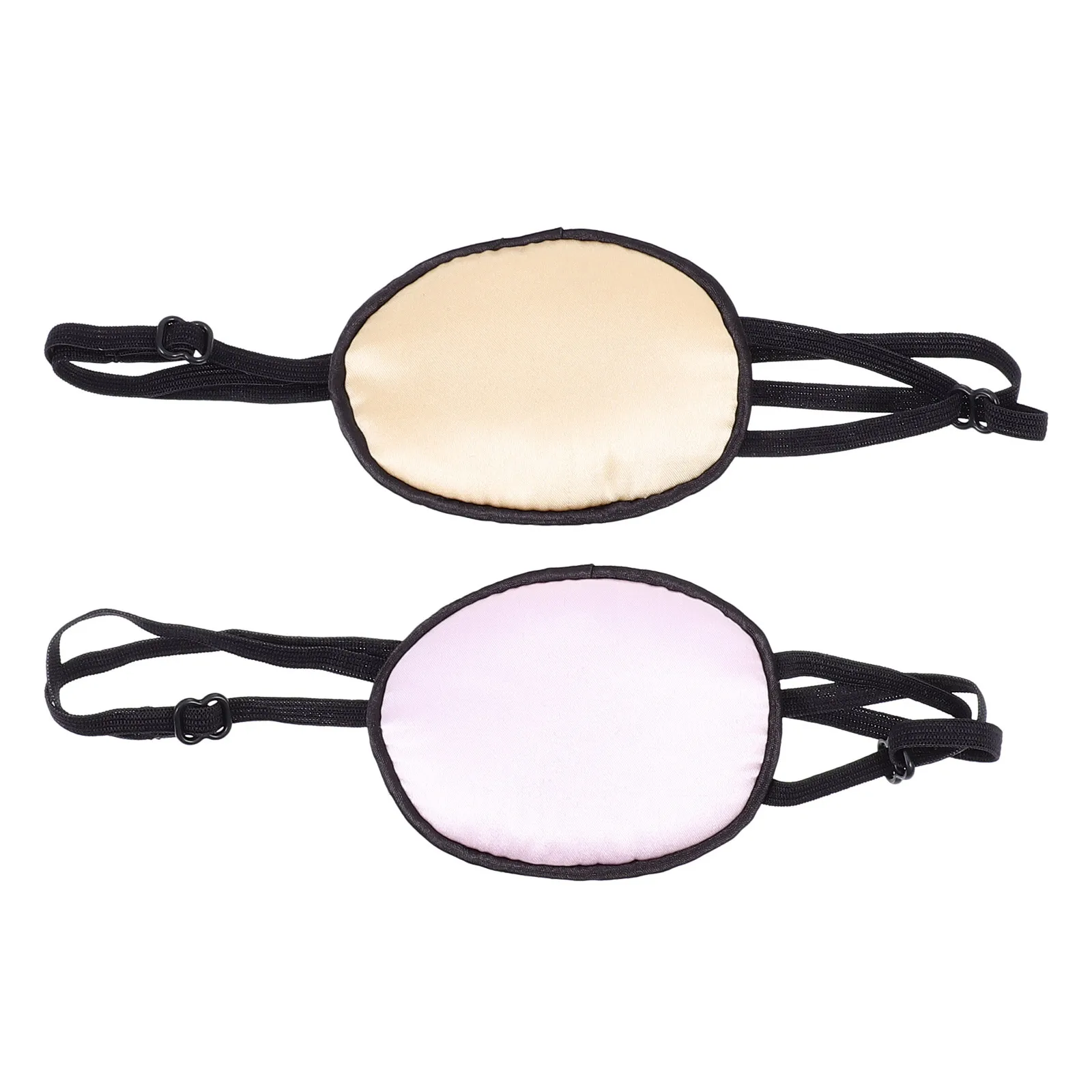 

2 Pcs Silk Eye Mask Cover Patch Lazy Breathable Amblyopia Correction