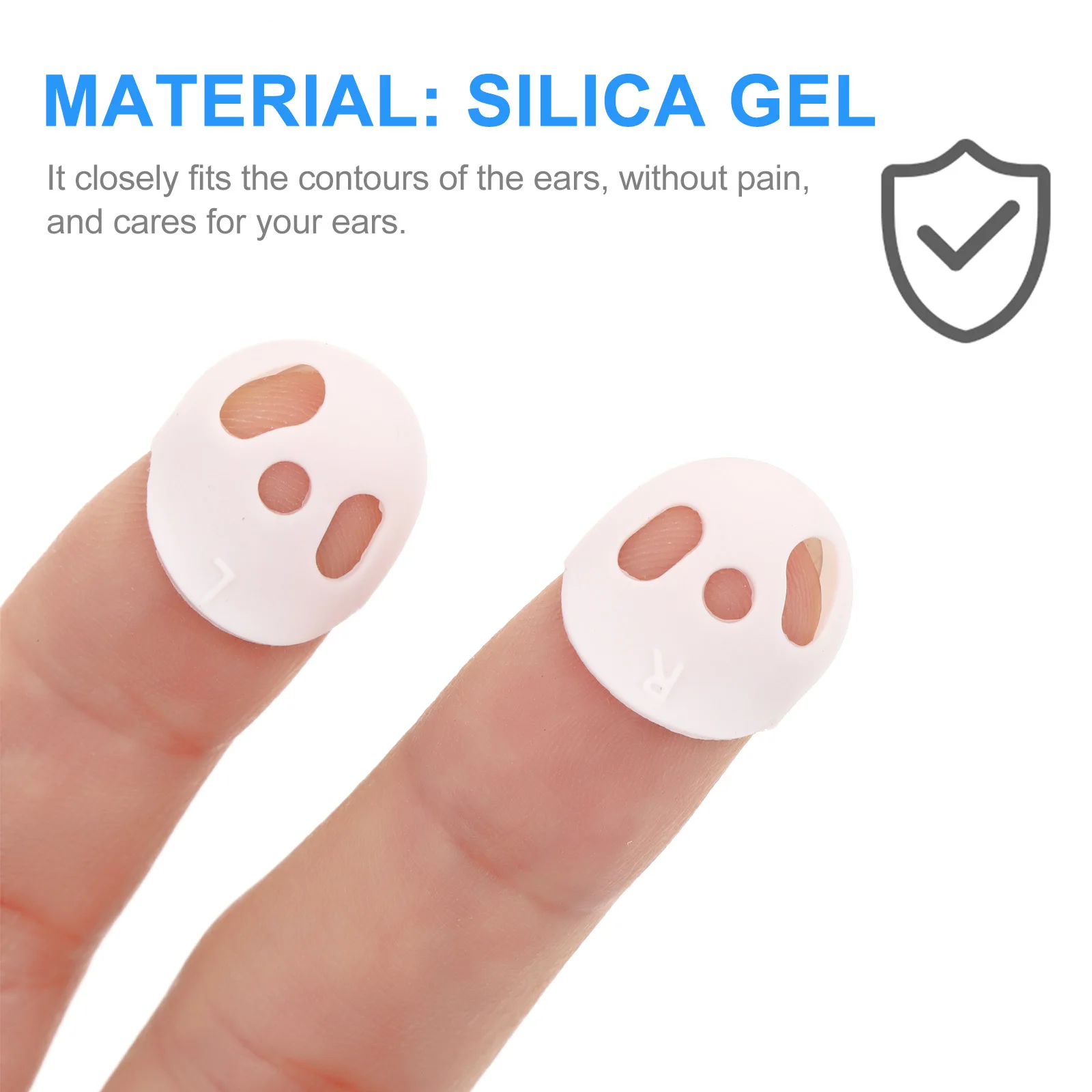 

2Pairs Earphone Caps Silicone Earphone Tips Minimizing Sound Leakage Non-Slip Earbuds Cover for