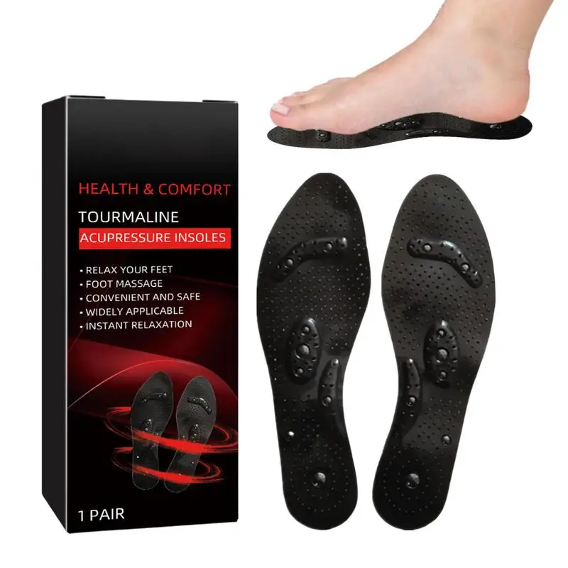 Magnetic Shoe Inserts Breathable Slimming Comfortable Foot Care Pad Work Boots Insoles Relaxing Feet Cushion Anti Fatigue Shoe