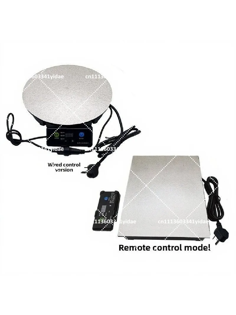 2000W Built-in Induction Cooktop Hidden Stove for Hot Pot Round Square Table Remote Control