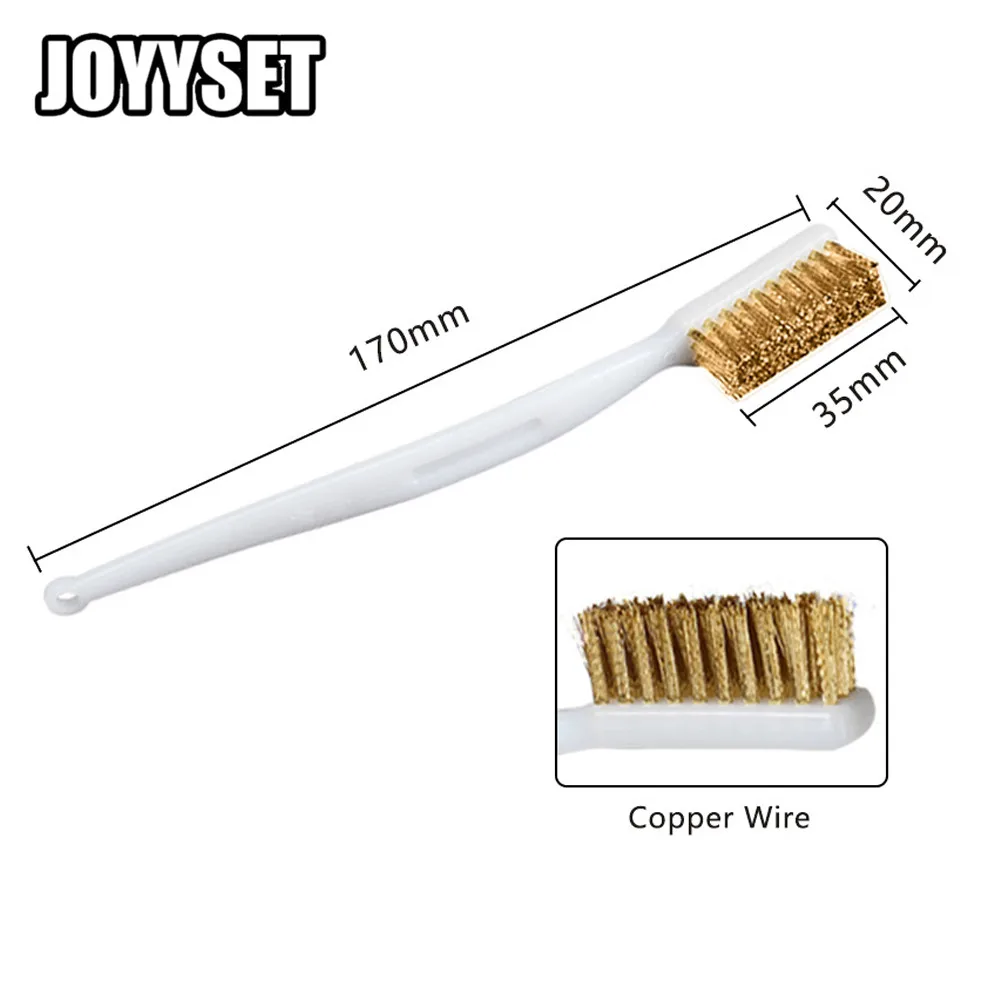 3D Printer Tool Nozzle Brush Copper Wire Toothbrush Cleaning Nozzle Heating Block Hotend Hotbed Cleaner Derusting Accessories