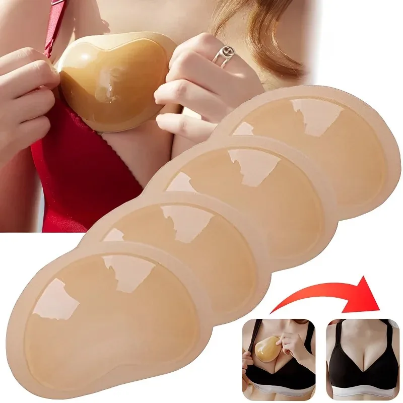 Chest Pad Bikini Set Push Up Padded Bikinis Swimsuit Women Swimwear Women 2024 Thicker Breathable Sponge Bra Pad Nipple Cover