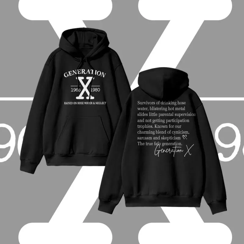 

Осенне-зимняя толстовка унисекс из 100% хлопка X Generation 202, приподнятая на шланге, с принтом воды и отрицательным принтом