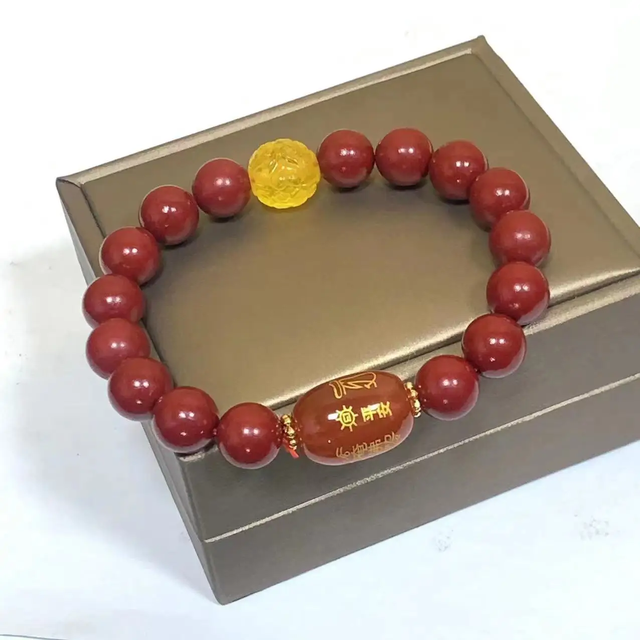 Cinnabar Year of Life Bracelet for Wealth and Treasure Bracelet Female Gourd Single Circle Accessories High-grade Jewelry Amulet