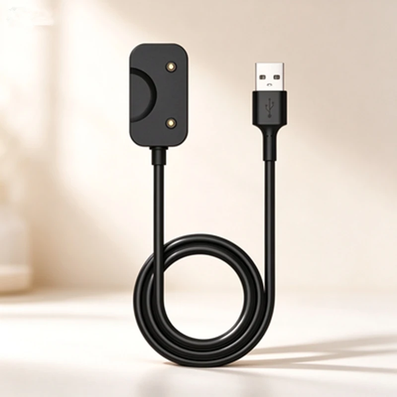 Cabo de carregamento magnético de 1 metro, adaptador de carregador USB para a pulseira inteligente Samsung Galaxy Fit3 R390.