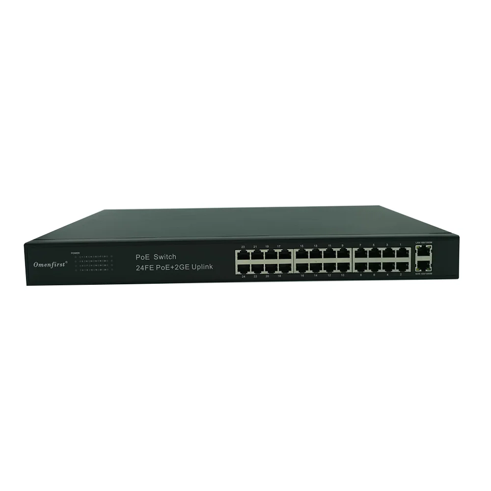 

March EXPO 24 Port 48v Hot Sales Ethernet Switch 10/100/1000mbs Gigabit Switch Board POE