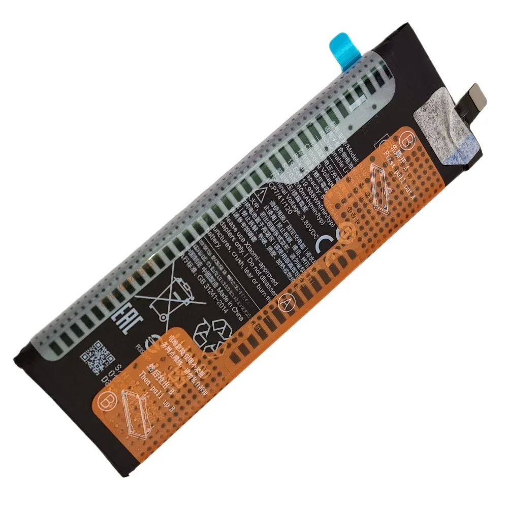 5260mAh BM52 For Xiaomi Note 10/Note 10 Pro/Note 10 Lite Cell Phone Built-in Li-Lon Battery