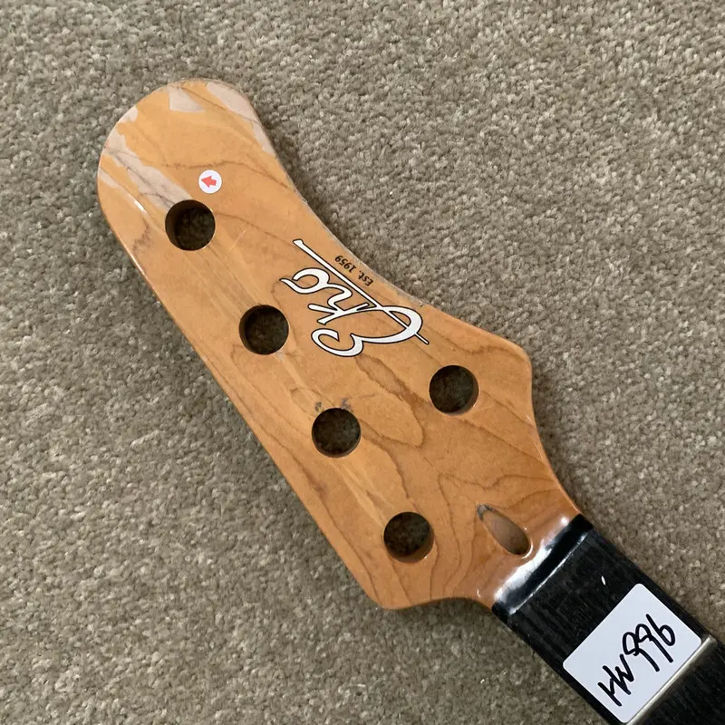 HN996 Headstock Damaged 5 String Electric Bass Neck 21 Frets Genuine EKO From Italy for DIY and Replace