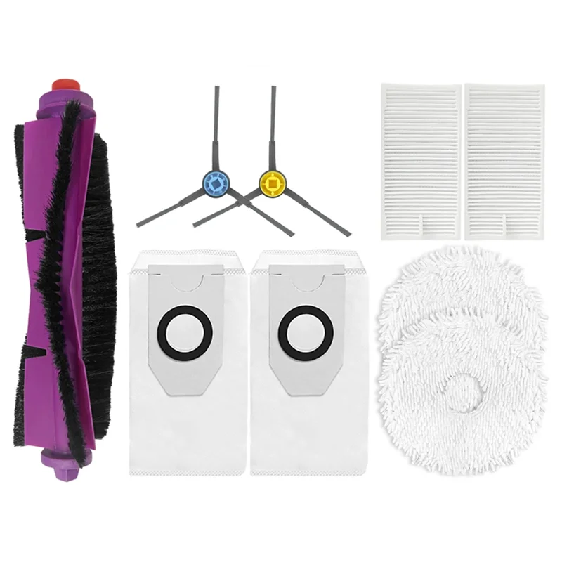 AT28-para Midea V12 piezas de Robot aspirador cepillo lateral principal paño de mopa filtro Hepa bolsas de polvo