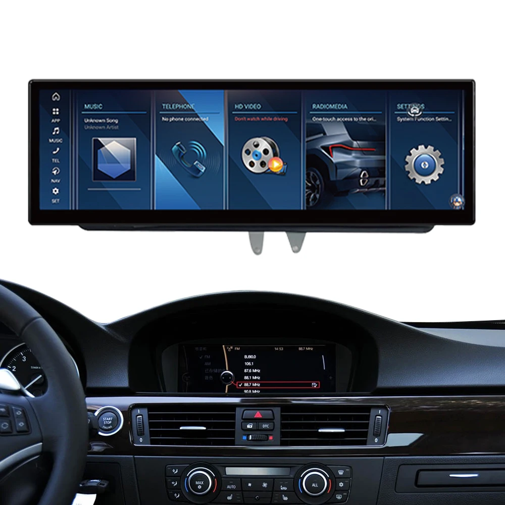 

NBT CIC EVO CCC E90 14.9 Inch Android Car Screen GPS Navigation Wireless Carplay Android Auto Car Dvd Player For