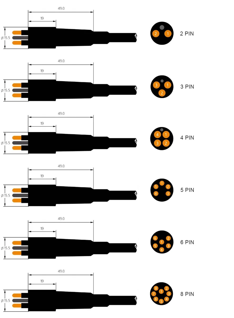 -Встроенный разъем, штекер (кидкая блокировка в комплекте), от 2 до 12-контактных разъемов для гидроокеанской воды, электрических разъемов WET-MATE