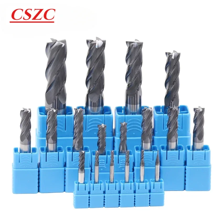 NEW Special price discount HRC55 HRC45 2/4 Flute 4mm 6mm 8mm 10mm CNC Alloy Carbide Milling Tungsten Steel Milling Cutter End