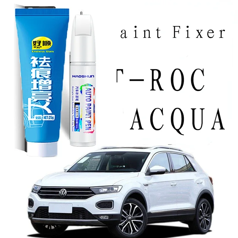 

Ручка для рисования царапин Подходит для FAW-Volkswagen T-ROC TACQUA Ручка для ремонта краски Polar White Black T-ROC TACQUA