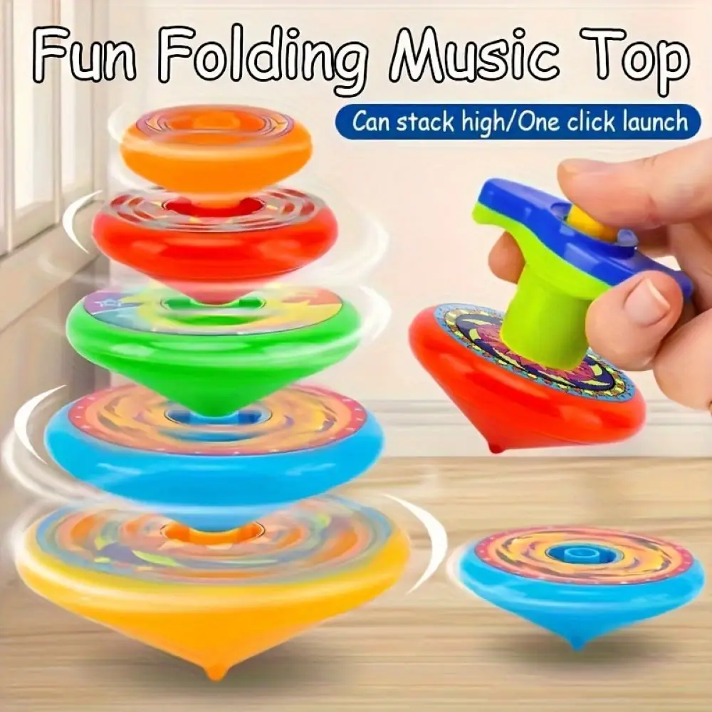 

5 Pcs Colorful Spinning Multi-layer Spinning Toy To Play And Battle, 5 Layers Stackable Spinning Toys