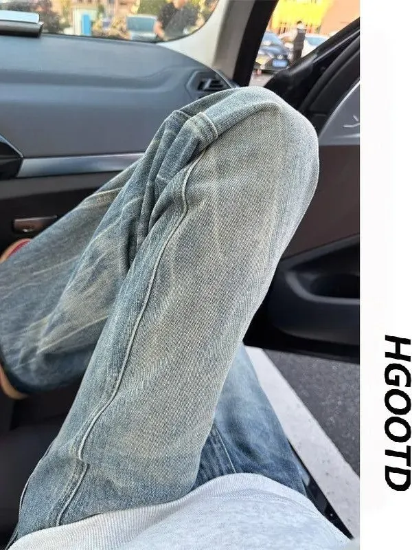 

Мужские джинсы Cleanfit American Vibe прямого кроя, зауженные, с диагональным узором, в стиле High Street, весна-осень