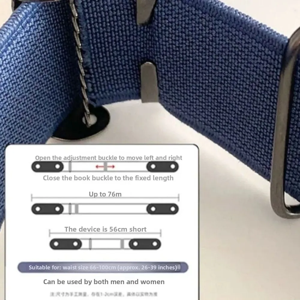 Ceinture Invisible pratique et facile à porter, en toile élastique extensible, sans boucle, taille réglable, ceinture de serrage, vêtements à la mode