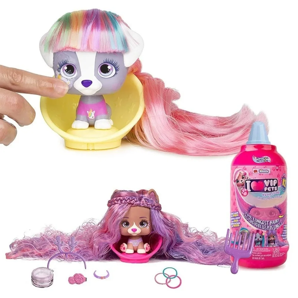 나는 Vip 애완 동물 시리즈를 사랑합니다 신비한 패션 블라인드 박스 귀여운 절묘한 미용 땋기 소녀 어린이 장난감 깜짝 생일 선물