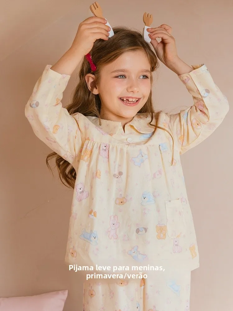 pigiama-in-cotone-per-bambine-abbigliamento-estivo-traspirante-per-la-casa-a-maniche-lunghe-girocollo-in-garza-di-puro-cotone-di-classe-a
