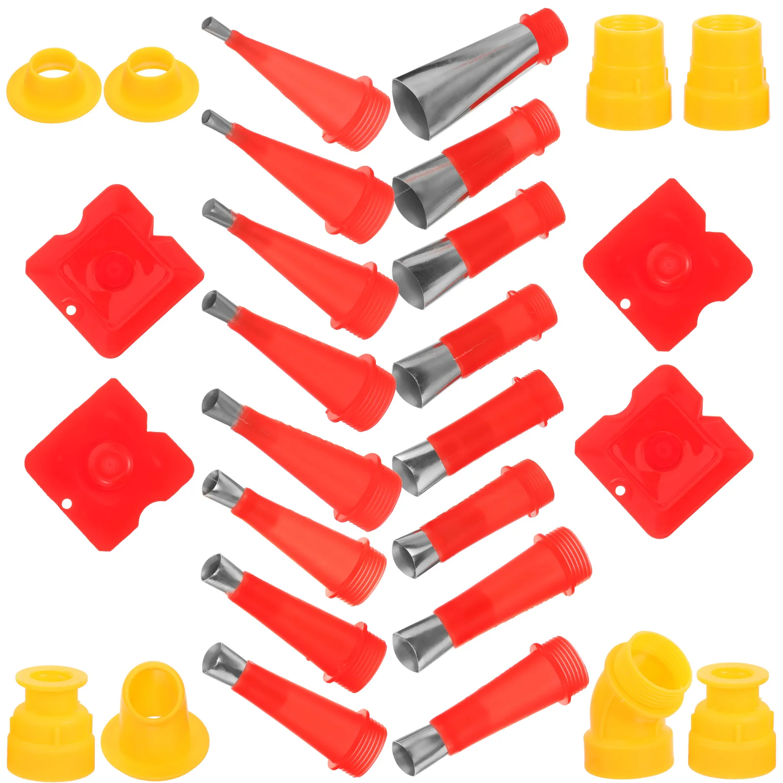 

28pcs Duckbill Nozzle Kit Stainless Steel Tips Caulking Tools for Window Door Glass Bonding Silicone Applicator