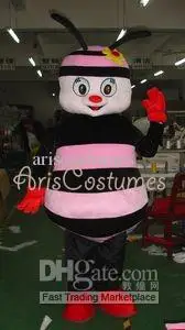 New Adult Halloween Christmas Bee Mascotte Fancy Cartoon Mascot Costume peluche Fancy Dress Mascot Costume