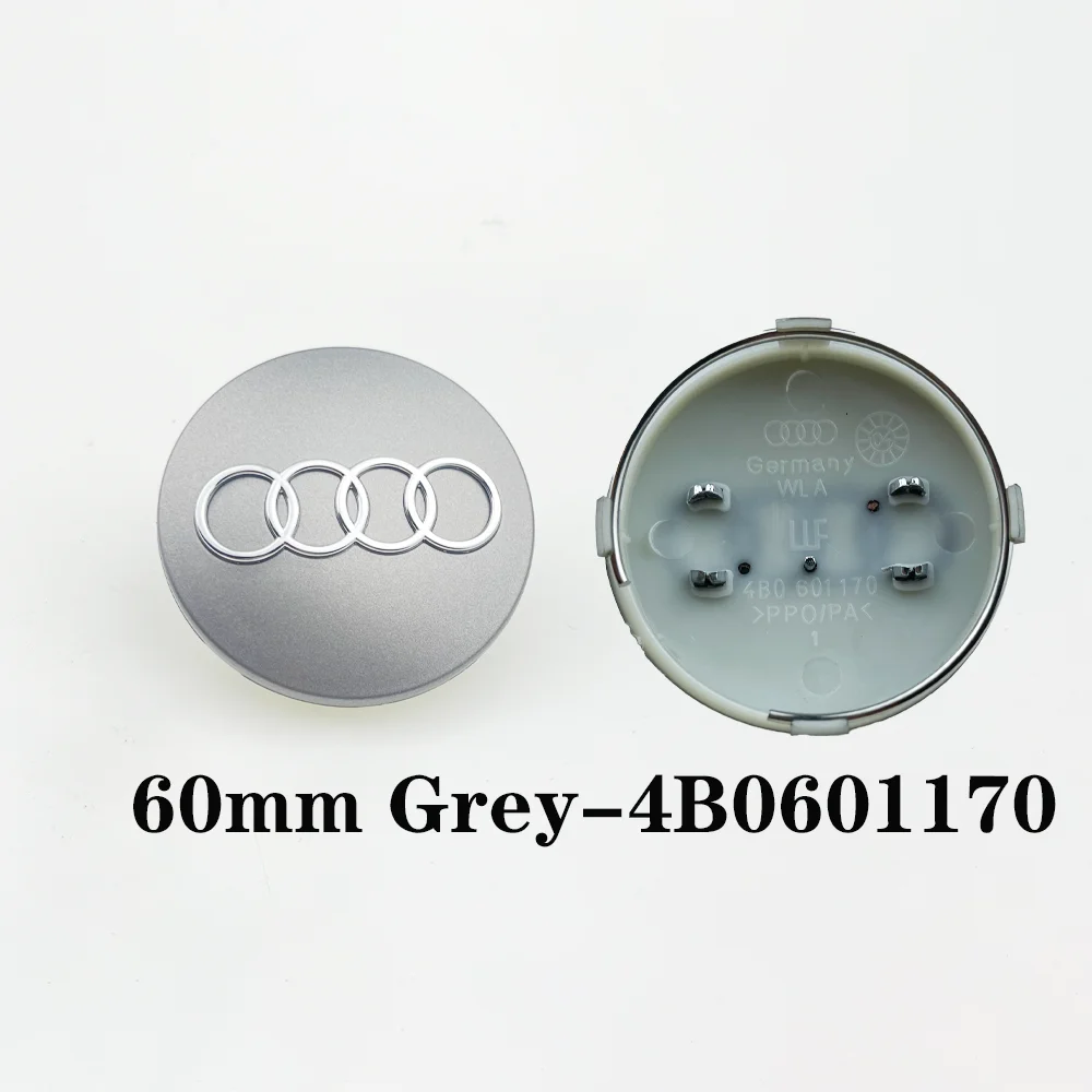 4pcs 60mm 61mm 68mm 69mm Car Styling Wheel Center Cap Hub Covers Badge 4B0601170 for Audi A3 A4 A5 A6 A7 A8 S4 S6 Accessories