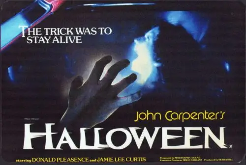 John Carpenter's Halloween Michael Meyers Tin Metal Sign