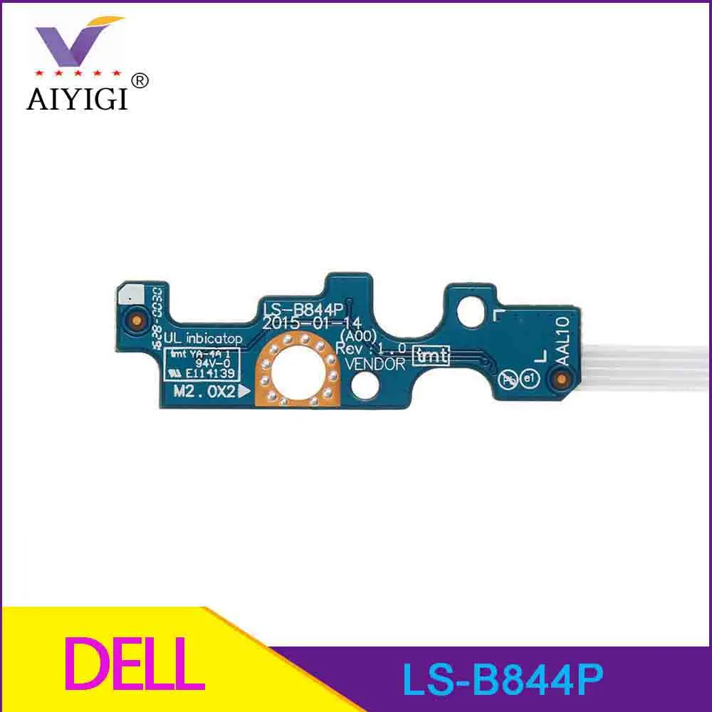 

Original For Dell Inspiron 15-5559 Vostro 3458 Series Power Switch Button Board With Cable LS-B844P 10W9N