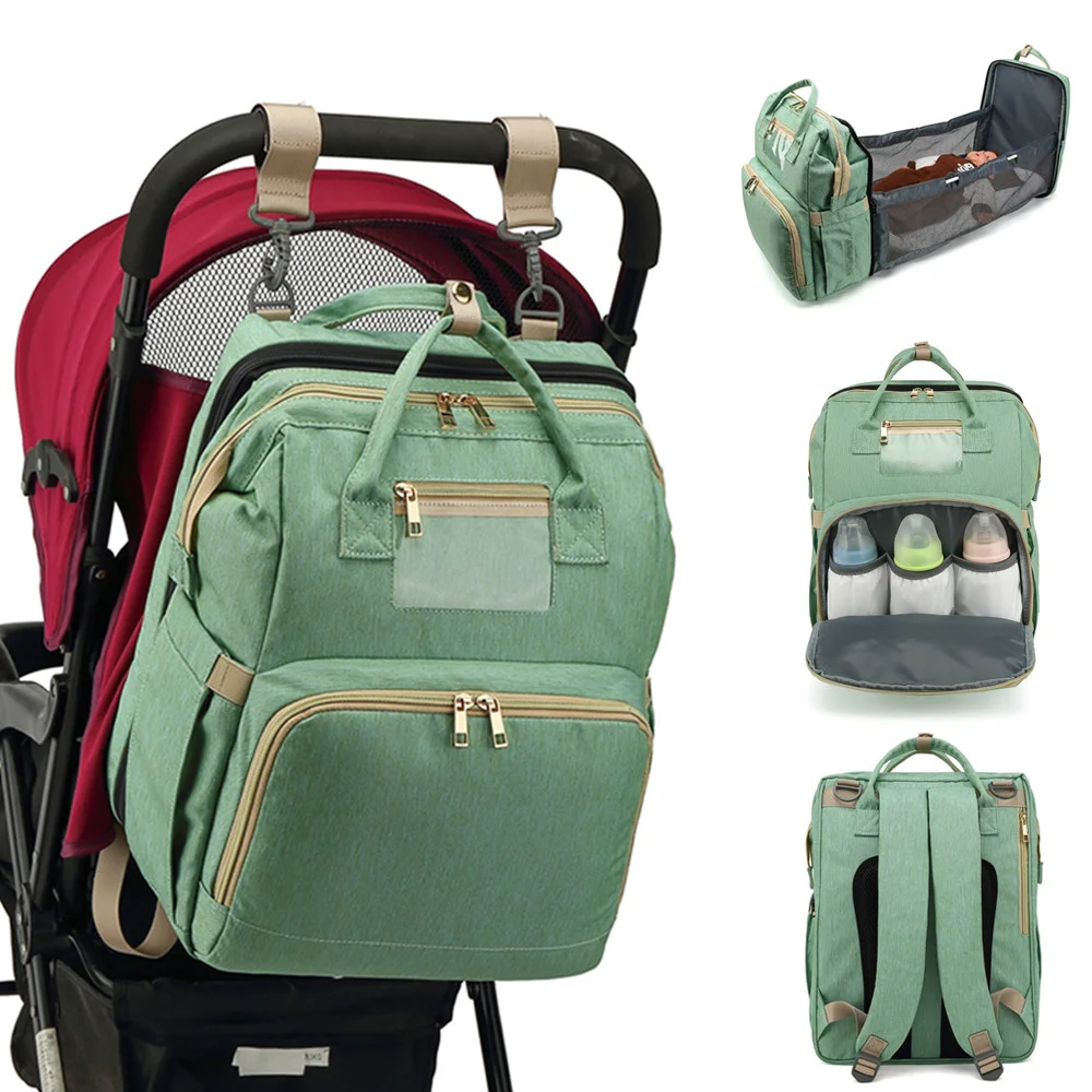 

Diaper Bag Moms and Dads Backpack Multifunctional Baby Bed s Maternity Nursing Handbag Portable Stroller Travel mummy