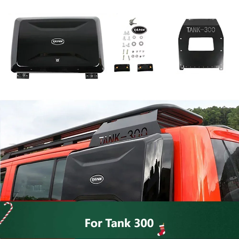 New! For WEY GWM Tank 300 Off-road 4x4 Car Side Toolbox Schoolbag Rear Window Modification Kit ABS Side Backpack 2021 2022 2023