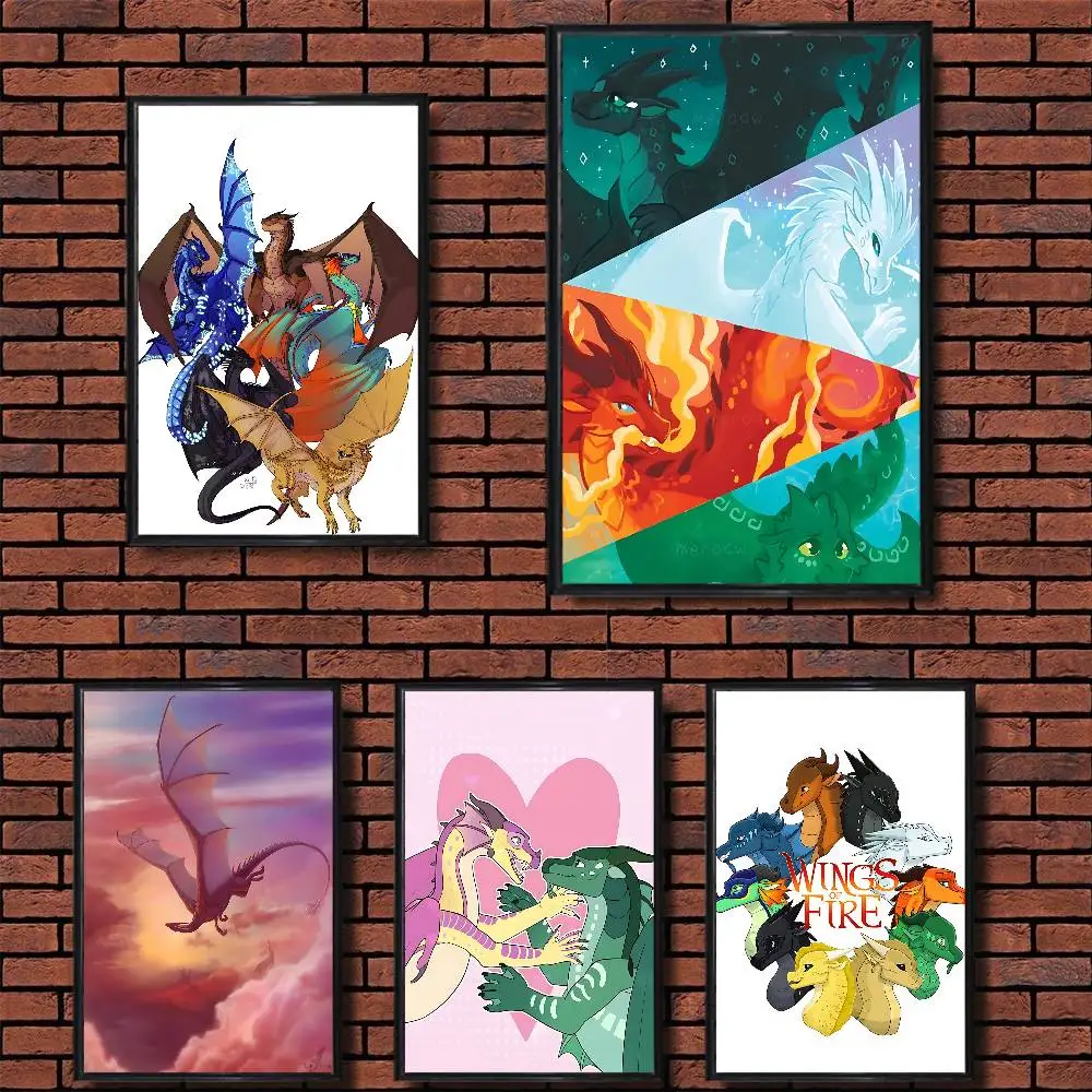 

cartoon W-Wings of Fire hot Wall Art Anime Canvas Painting Poster For Living Room Decoration Picture Home Decor