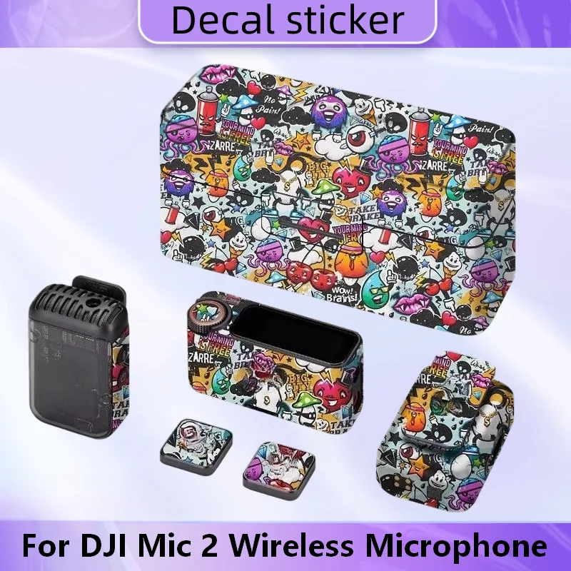 

Для DJI Mic 2, наклейка на беспроводной микрофон, виниловая пленка, защитная наклейка для тела, защитное покрытие, mic2 Mic2 MIC2
