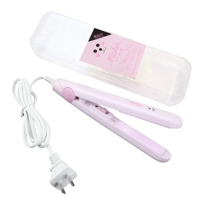 Portable Mini Hair Straightener Antiscald Travel Home Use Hair Straight Tools