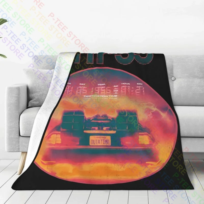 Back To The Future Movie Bttf-35 Blanket Velvet On Couch Coral Fleece Sofa Dedicated Mechanical Wash